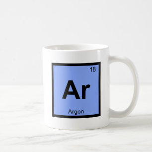 Ar - Argon Chemistry Periodic Table Symbol Koffiemok