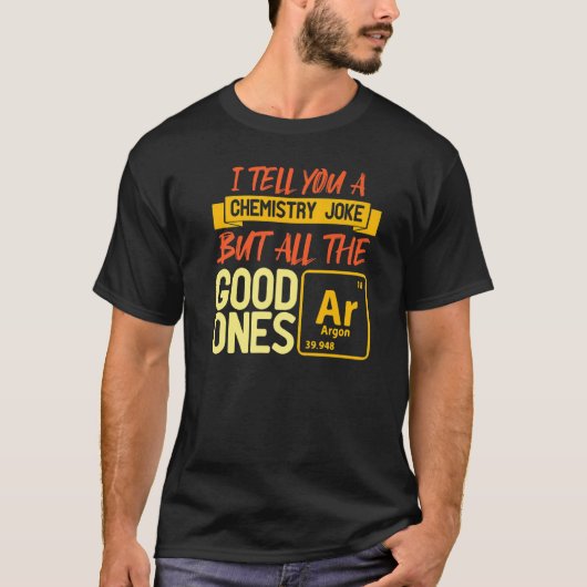Ar argon Periodic Table of Elements Chemi T-shirt (Voorkant)
