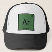 Ar - Arugula Vegetable Chemistry Periodic Table Trucker Pet (Voorkant)