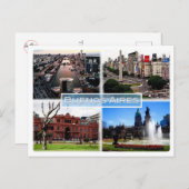 AR Buenos Aires - Het belangrijkste financiële cen Briefkaart (Voorkant / Achterkant)