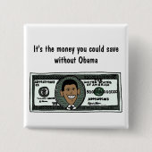 AR- Funny Anti Obama Politieke Button (Voorkant)