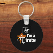 AR I'm A Pirate Funny Pi Pun Science 14 maart 3.14 Sleutelhanger (Voorkant)