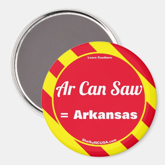 Ar kan rode/gele magneet zagen (Voorkant / Achterkant)