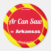 Ar kan rode/gele magneet zagen (Voorkant)