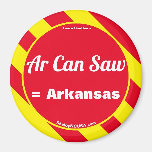 Ar kan rode/gele magneet zagen (Voorkant)