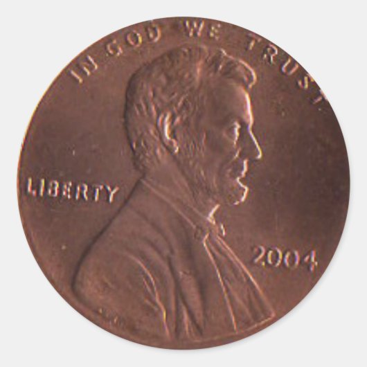 AR- Lucky Penny ronde Stickers (Voorkant)