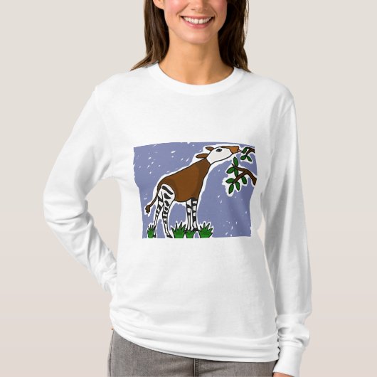 AR- Okapi Art Cartoon T-shirt (Voorkant)
