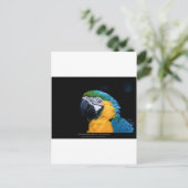 Ara arauna - Blue-and-yellow Macaw 01 Briefkaart (Staand voorkant)