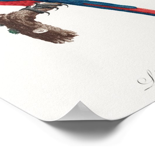 Ara Canga Parrot Poster (Hoek)