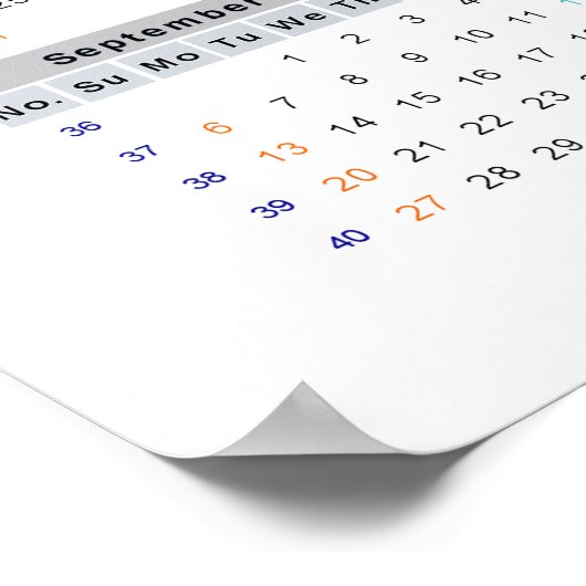 Ara macao papegaai kalender 2015 poster (Hoek)