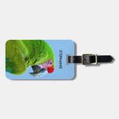 Ara Militaris Green Parrot Bagagelabel (Voorkant horizontaal)