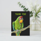 Ara Militaris Green Parrot Briefkaart (Staand voorkant)