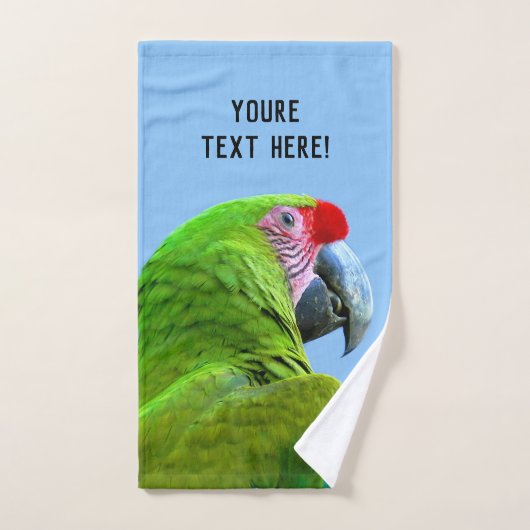 Ara Militaris Green Parrot Handdoek (Handdoek)