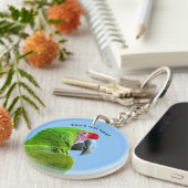 Ara Militaris Green Parrot Sleutelhanger (Voorkant Rechts)