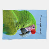 Ara Militaris Green Parrot Theedoek (Horizontaal)