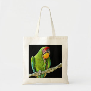 Ara Militaris Green Parrot Tote Bag