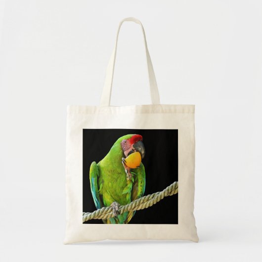 Ara Militaris Green Parrot Tote Bag (Voorkant)