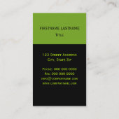 Ara Militaris Green Parrot Visitekaartje (Achterkant)