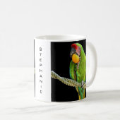 Ara Militaris Groene Papegaai Koffiemok (Voorkant rechts)