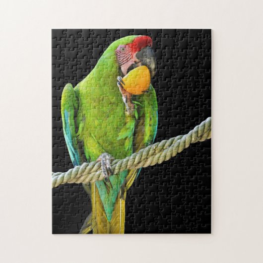 Ara Militaris Groene Papegaai Legpuzzel (Verticaal)