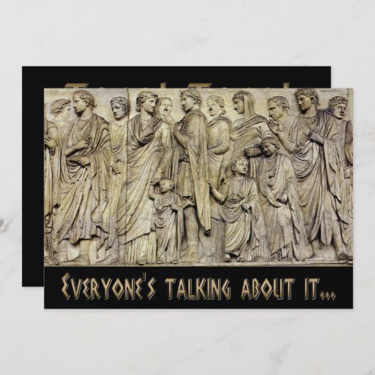 Ara Pacis Frieze Kaart (Voorkant / Achterkant)