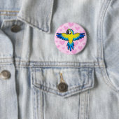 Ara / Papegaai Liefde Ronde Button 5,7 Cm (In situ)