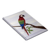 ara, papegaai, natuur, zonsondergang, vogels, bloe notitieboek (Rechterzijde)