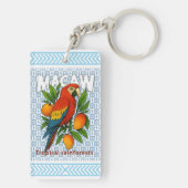 ara-papegaai sleutelhanger (achterkant)