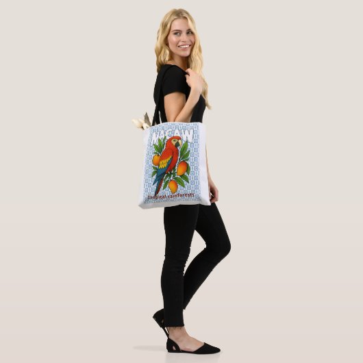 ara-papegaai tote bag (Op model)