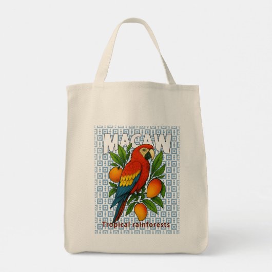 ara-papegaai tote bag (Achterkant)