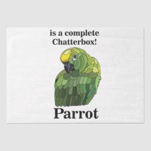 Ara papegaai vogel kletskous grappige verjaardag tissuepapier