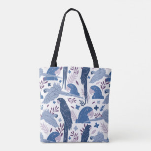 Ara Parrot Blue Tropical verlofpatroon Tote Bag