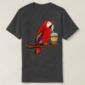 Ara parrot koffie 1 t-shirt (Design voorkant)