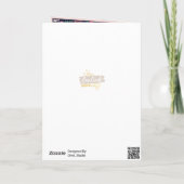 Ara Parrot Pink Tropical Leave Patroon Verjaardag Kaart (Achterkant)