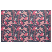 Ara Parrot Red Blue Tropical Patroon Stof (Fat Quarter)