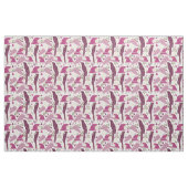 Ara Parrot Roze Tropisch Leaf Pattern Stof (Yard (91,4 cm))