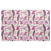 Ara Parrot Roze Tropisch Leaf Pattern Stof (Fat Quarter)