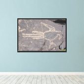 Ara Petroglyf Canvas Afdruk (Insitu (Houten vloer))