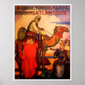  ARAB ALGERIA TUNISIA MOROCCO Travel Poster (Voorkant)