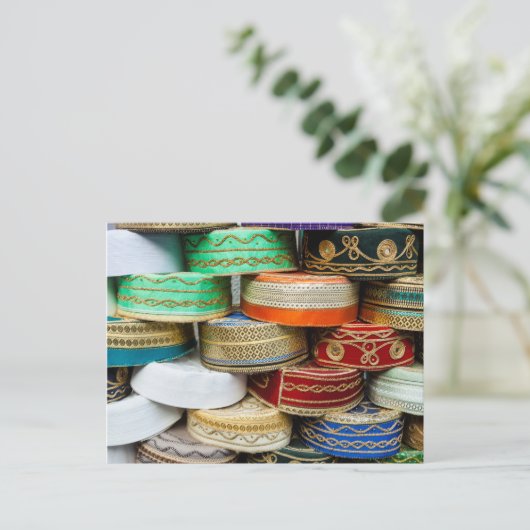 Arab Caps At Market Briefkaart (Staand voorkant)