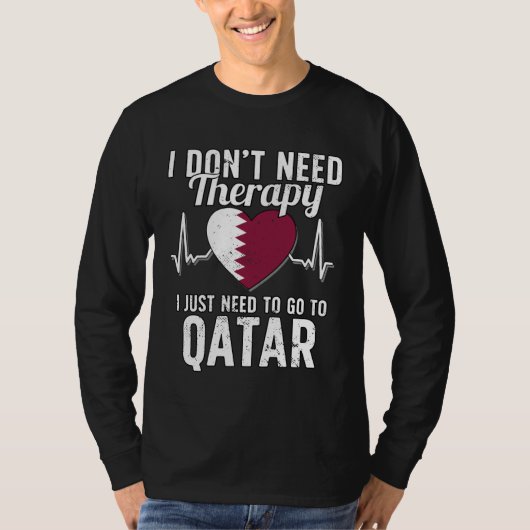 Arab Flag I Qatar Flag I Vacation  I Qatar T-shirt (Voorkant)