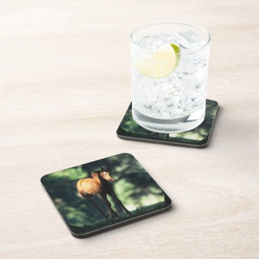 Arab Foal in de Trees Onderzetter (Rechterzijde)