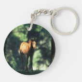 Arab Foal in de Trees Sleutelhanger (Achterkant)