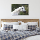 Arab Horse Headshot 1 Canvas Afdruk (Insitu (Slaapkamer))
