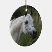 Arab Horse Headshot 1 Keramisch Ornament (Rechts)