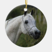 Arab Horse Headshot 1 Keramisch Ornament (Voorkant)