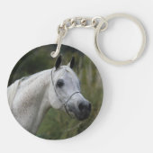 Arab Horse Headshot 1 Sleutelhanger (Achterkant)