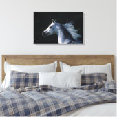 Arab Horse Headshot 2 Canvas Afdruk (Insitu (Slaapkamer))