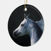 Arab Horse Headshot 2 Keramisch Ornament (Links)