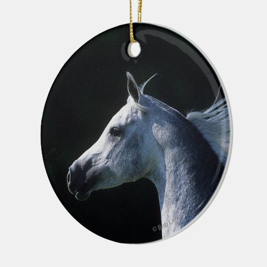 Arab Horse Headshot 2 Keramisch Ornament (Links)